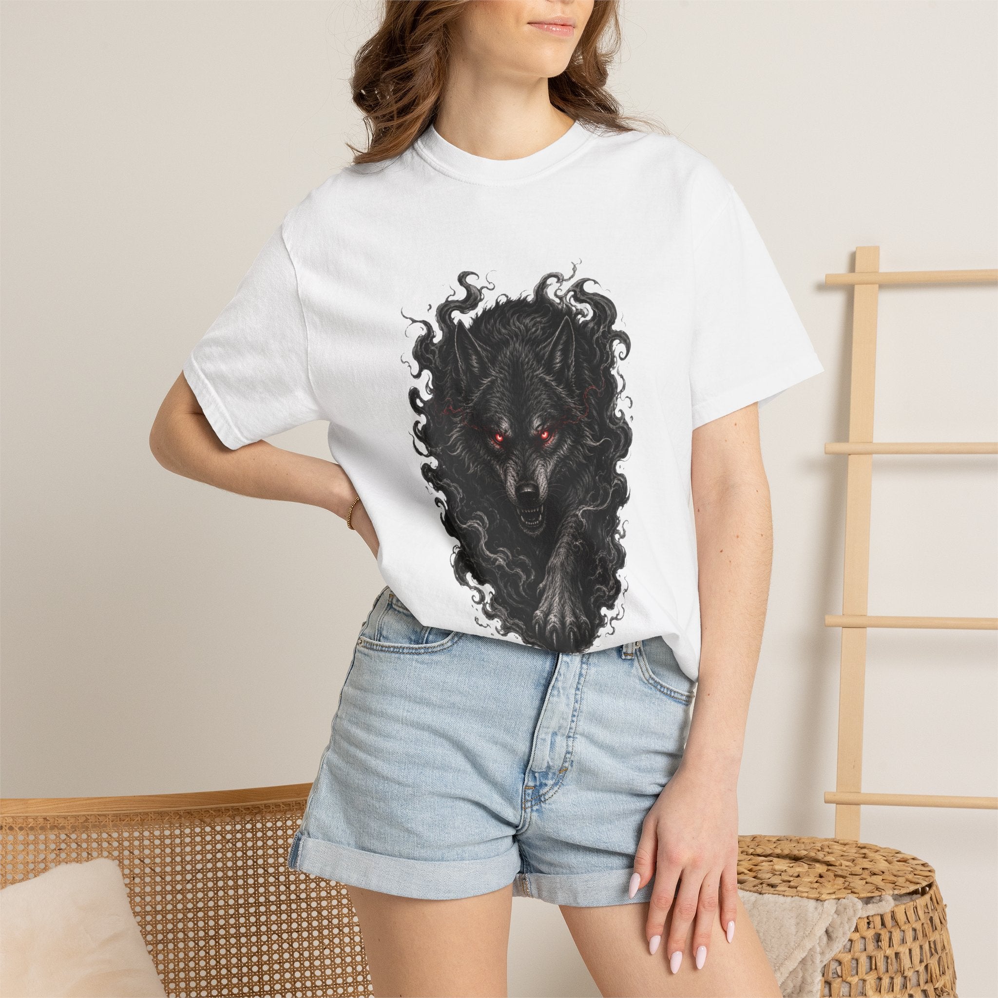 Wolf Spirit T-Shirt — Dark Mystic Wolf Graphic Tee