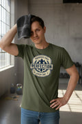 T-Shirt- Progress Over Perfection  Motivational Badge Graphic
