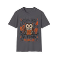 Halloween Autumn Owl T‑Shirt – "Fall Into Autumn Magic" Cozy Fall Tee